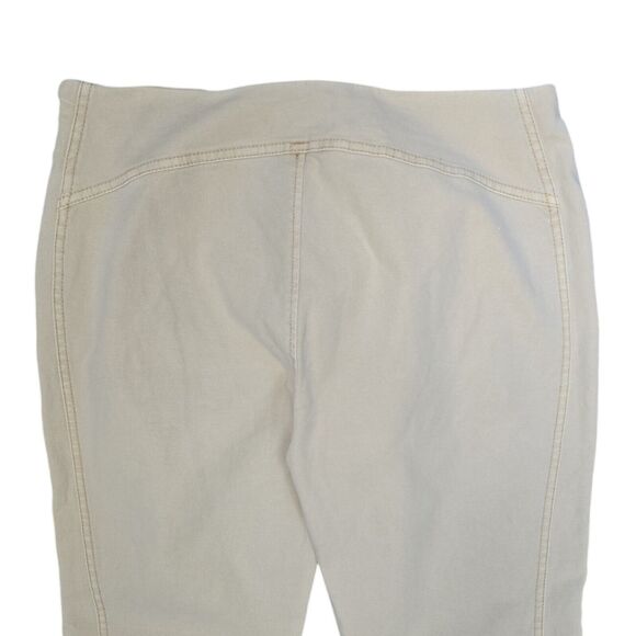 Sundance Womens Tan Skinny Pants Size 4 Lagenlook Bohemian Seam Detail - Picture 6 of 10